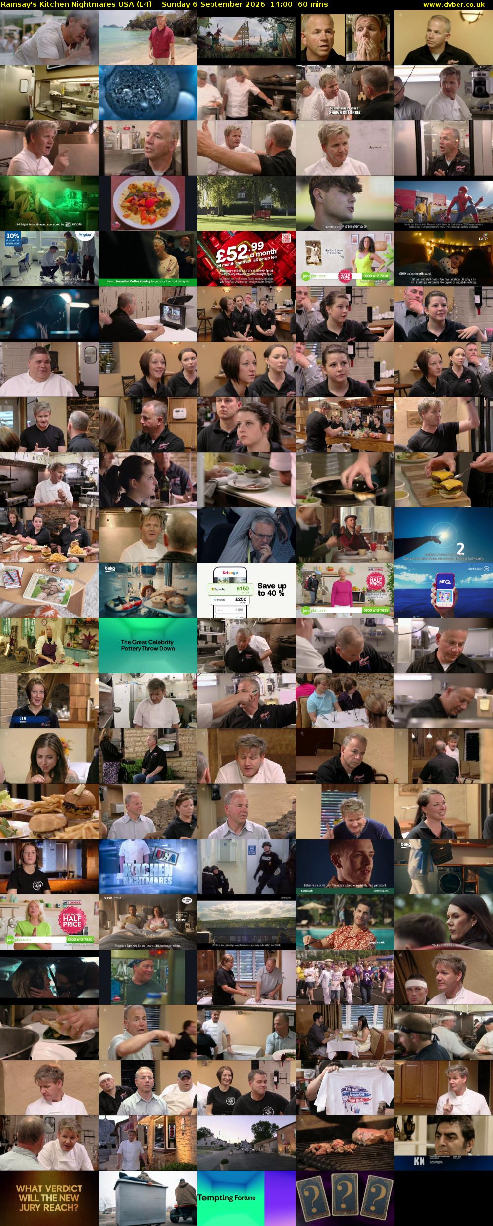 Ramsay's Kitchen Nightmares USA (E4) Sunday 6 September 2026 14:00 - 15:00