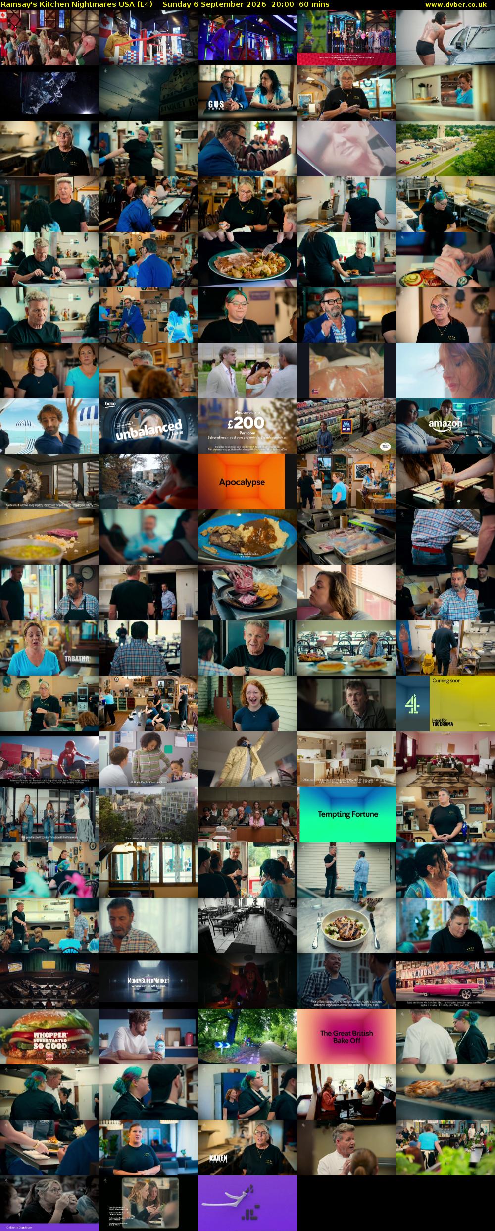 Ramsay's Kitchen Nightmares USA (E4) Sunday 6 September 2026 20:00 - 21:00