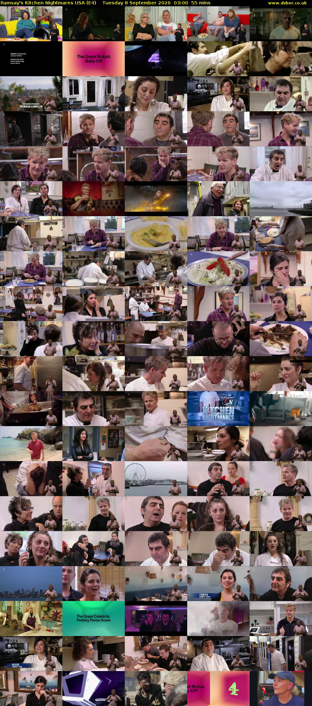 Ramsay's Kitchen Nightmares USA (E4) Tuesday 8 September 2026 03:00 - 03:55