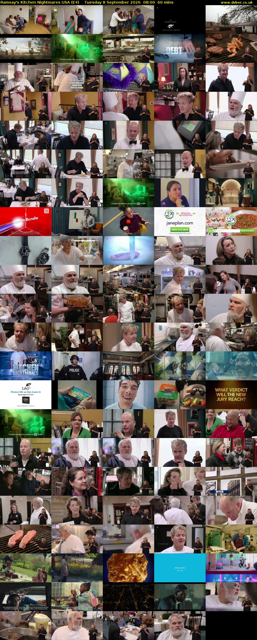 Ramsay's Kitchen Nightmares USA (E4) Tuesday 8 September 2026 08:00 - 09:00