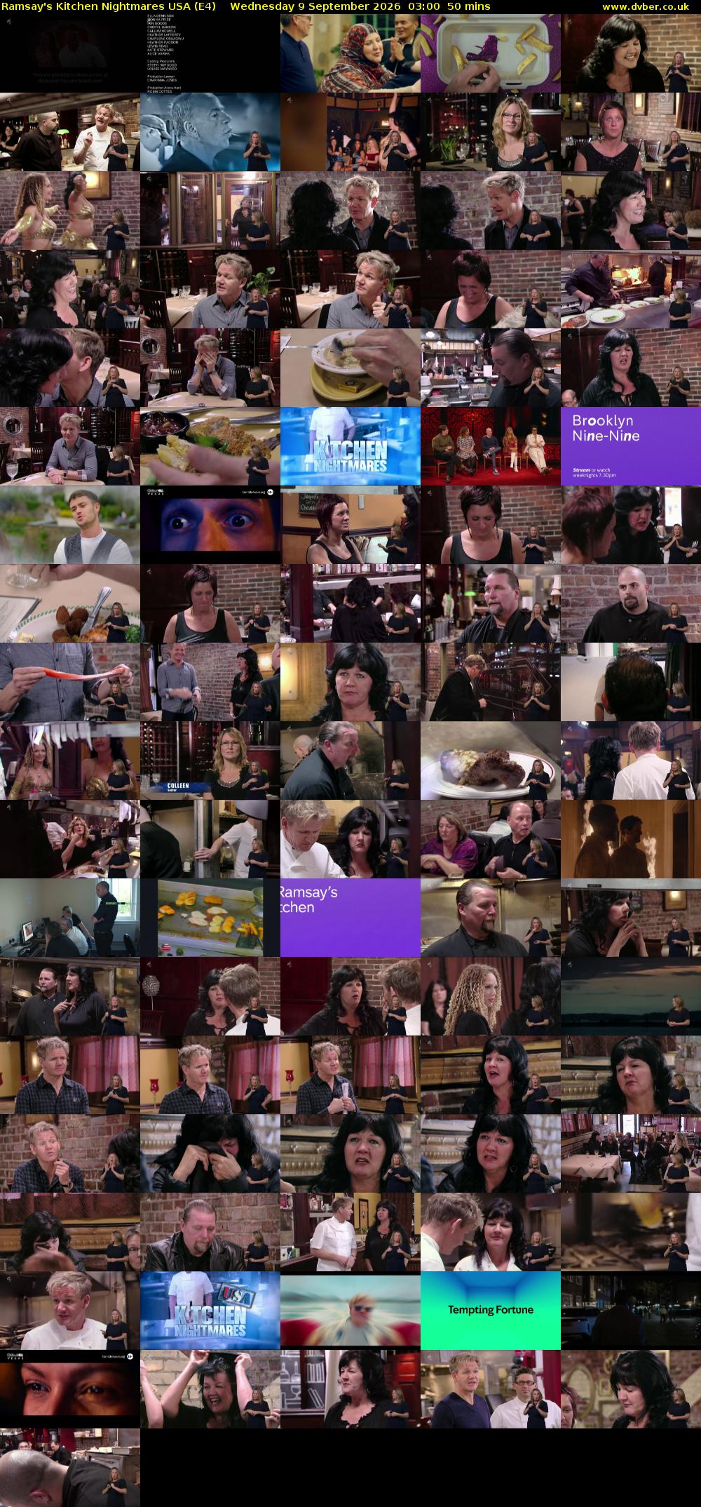 Ramsay's Kitchen Nightmares USA (E4) Wednesday 9 September 2026 03:00 - 03:50