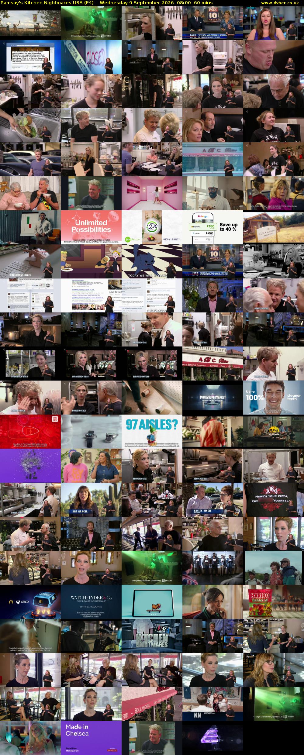 Ramsay's Kitchen Nightmares USA (E4) Wednesday 9 September 2026 08:00 - 09:00