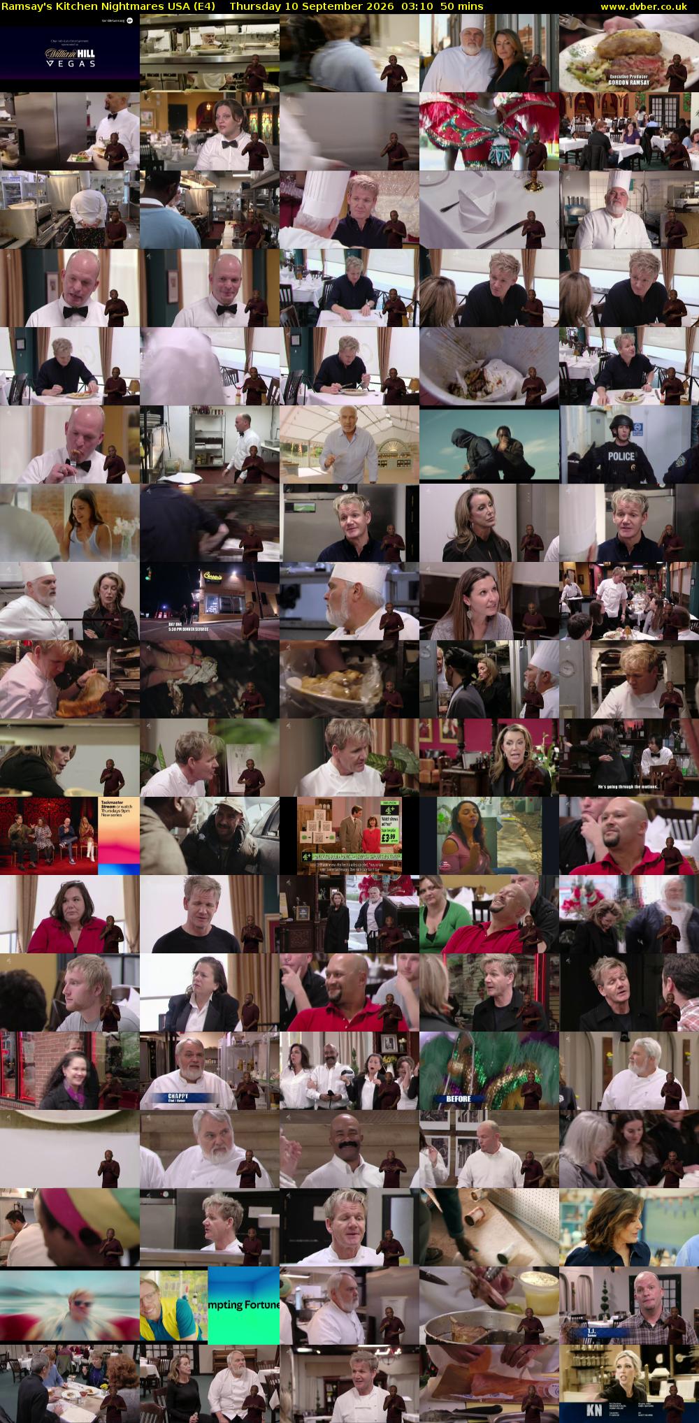 Ramsay's Kitchen Nightmares USA (E4) Thursday 10 September 2026 03:10 - 04:00