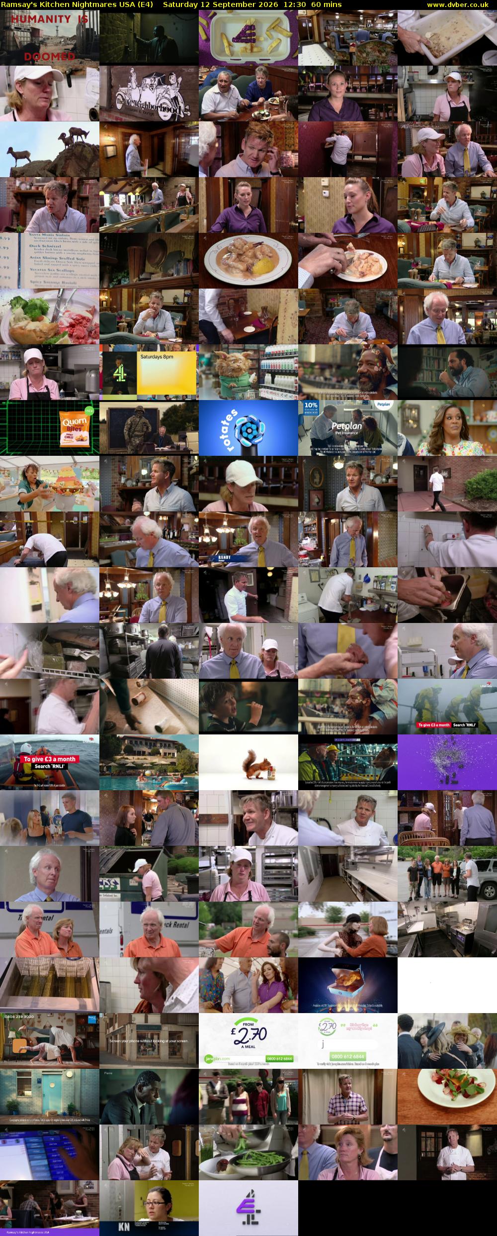 Ramsay's Kitchen Nightmares USA (E4) Saturday 12 September 2026 12:30 - 13:30