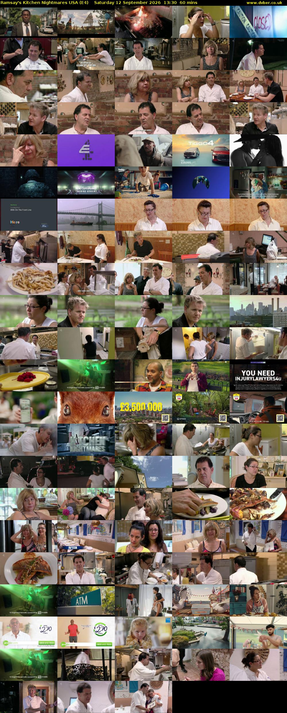 Ramsay's Kitchen Nightmares USA (E4) Saturday 12 September 2026 13:30 - 14:30