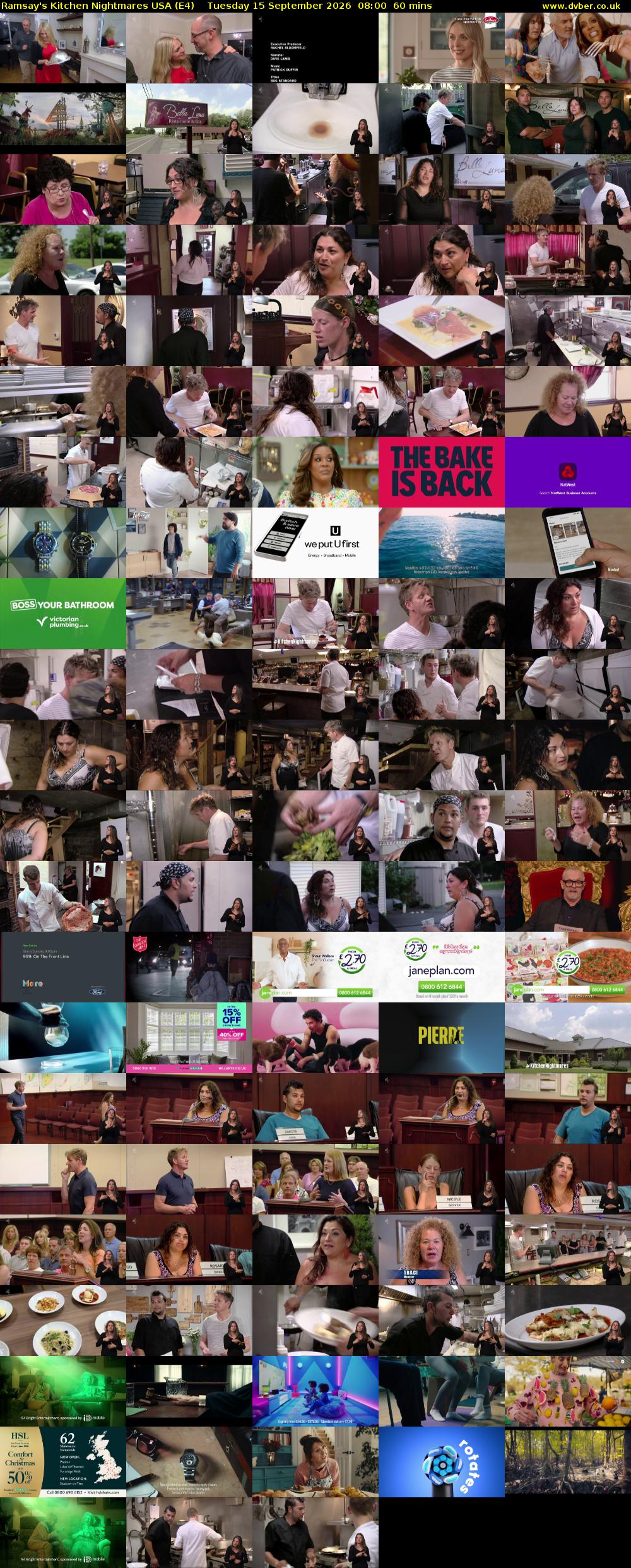 Ramsay's Kitchen Nightmares USA (E4) Tuesday 15 September 2026 08:00 - 09:00
