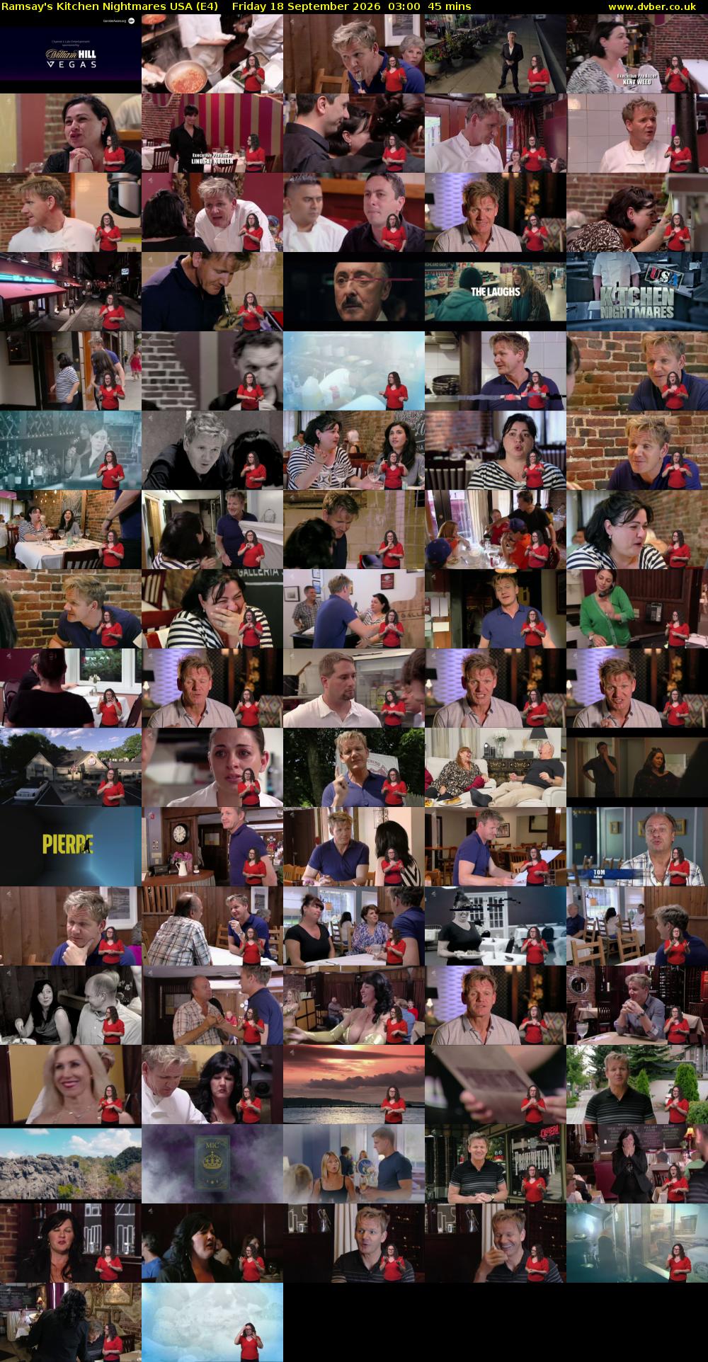 Ramsay's Kitchen Nightmares USA (E4) Friday 18 September 2026 03:00 - 03:45