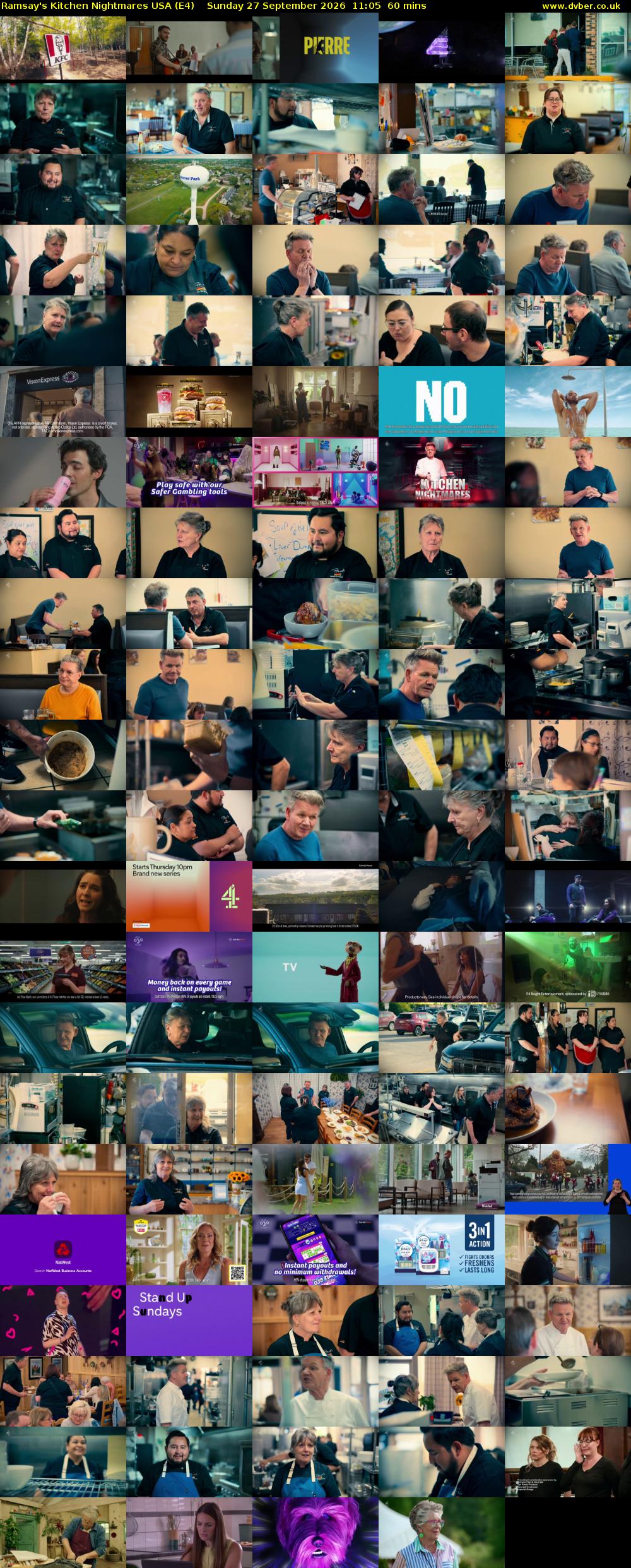 Ramsay's Kitchen Nightmares USA (E4) Sunday 27 September 2026 11:05 - 12:05