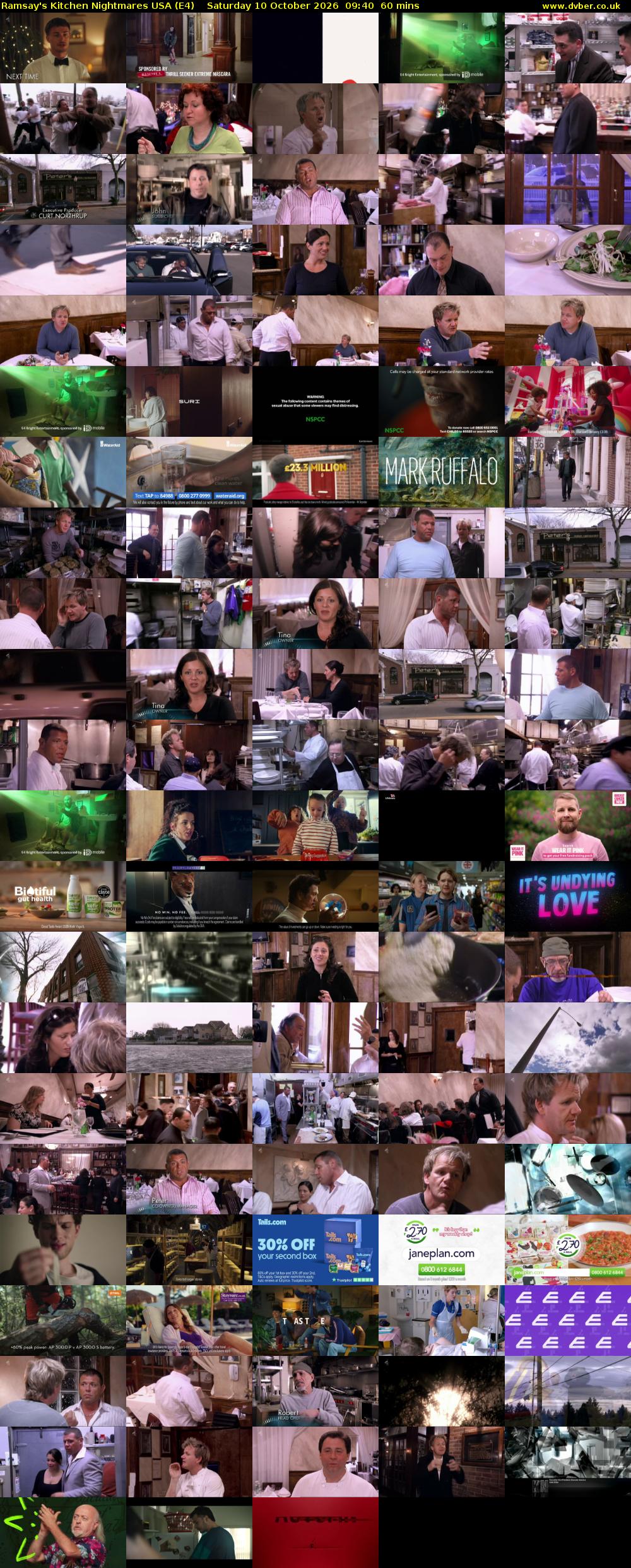 Ramsay's Kitchen Nightmares USA (E4) Saturday 10 October 2026 09:40 - 10:40