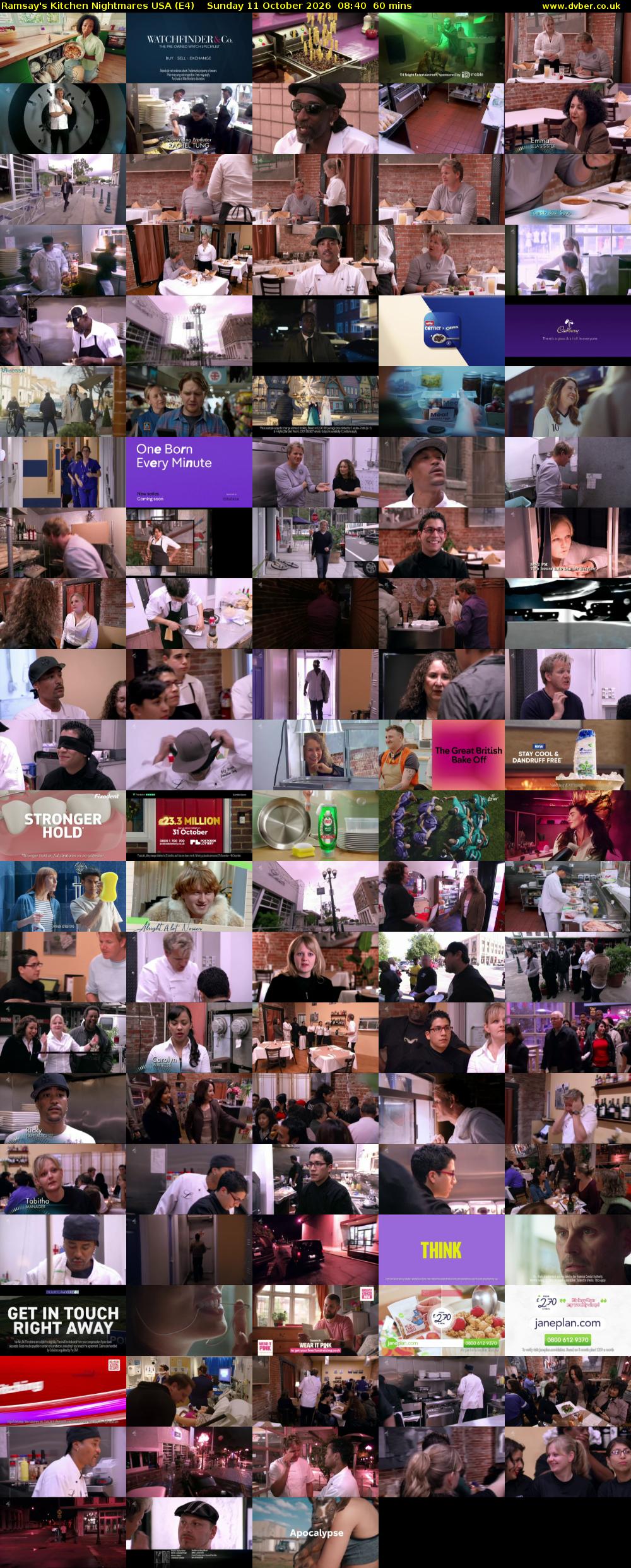 Ramsay's Kitchen Nightmares USA (E4) Sunday 11 October 2026 08:40 - 09:40