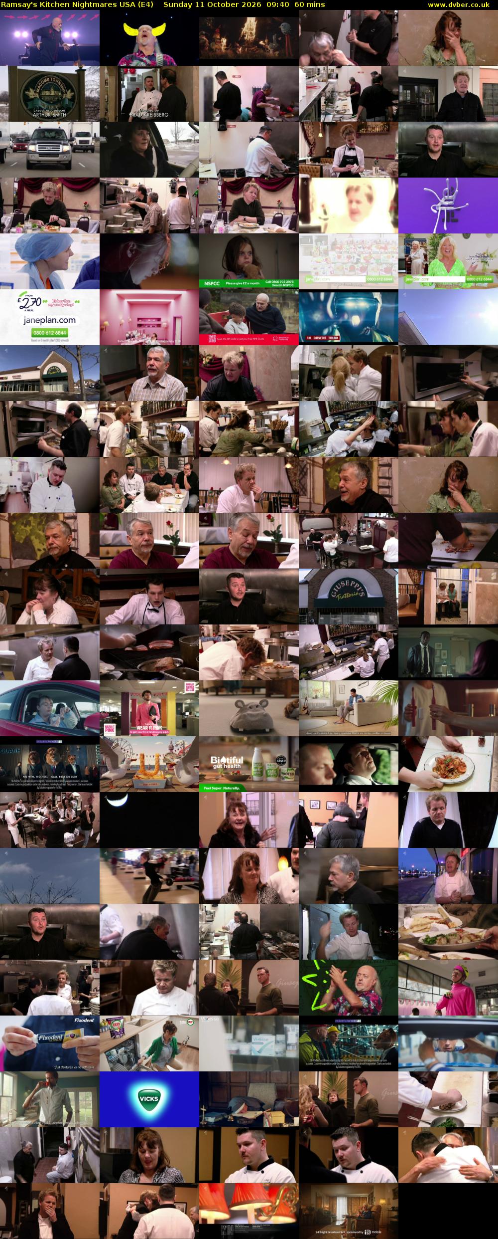 Ramsay's Kitchen Nightmares USA (E4) Sunday 11 October 2026 09:40 - 10:40