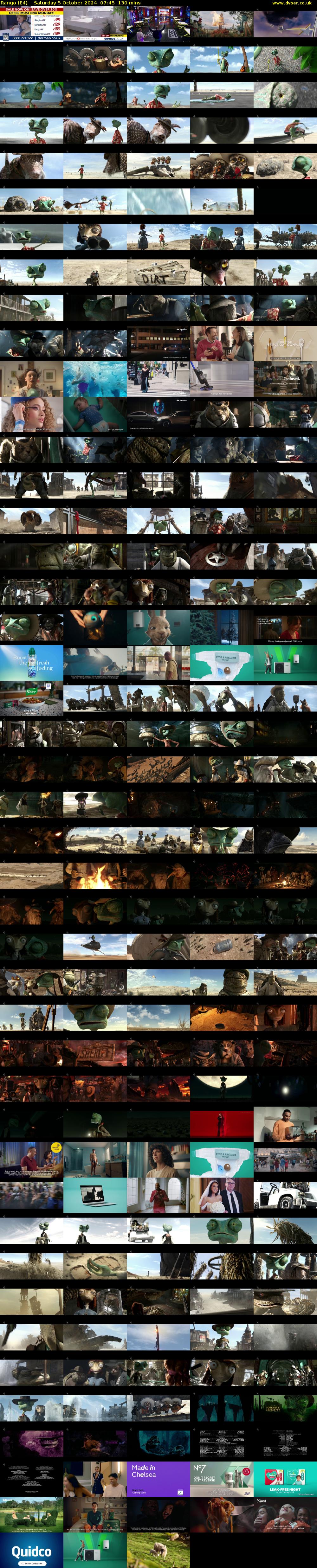 Rango (E4) Saturday 5 October 2024 07:45 - 09:55
