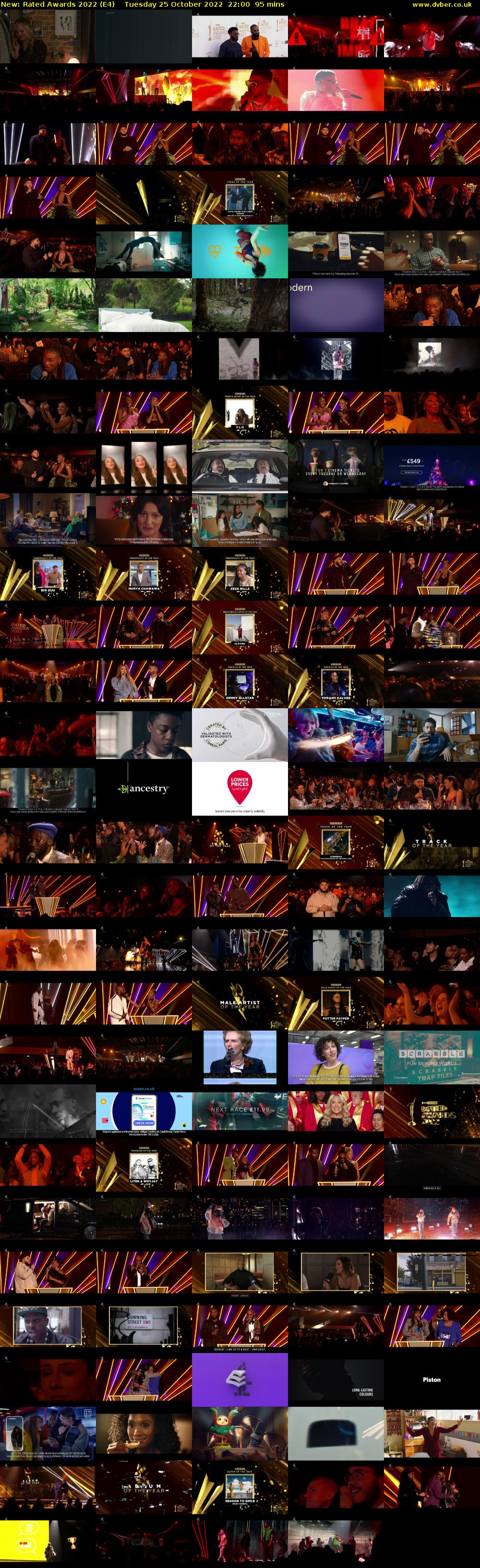 Rated Awards 2022 (E4) Tuesday 25 October 2022 22:00 - 23:35