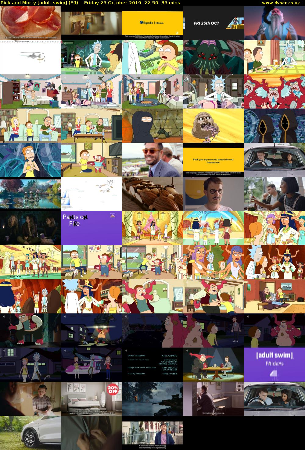 Rick and Morty [adult swim] (E4) Friday 25 October 2019 22:50 - 23:25