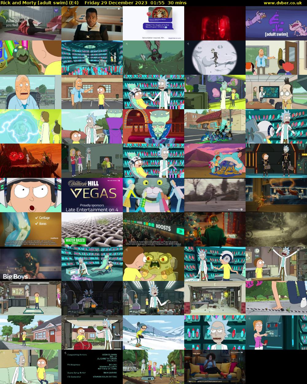 Rick and Morty [adult swim] (E4) Friday 29 December 2023 01:55 - 02:25
