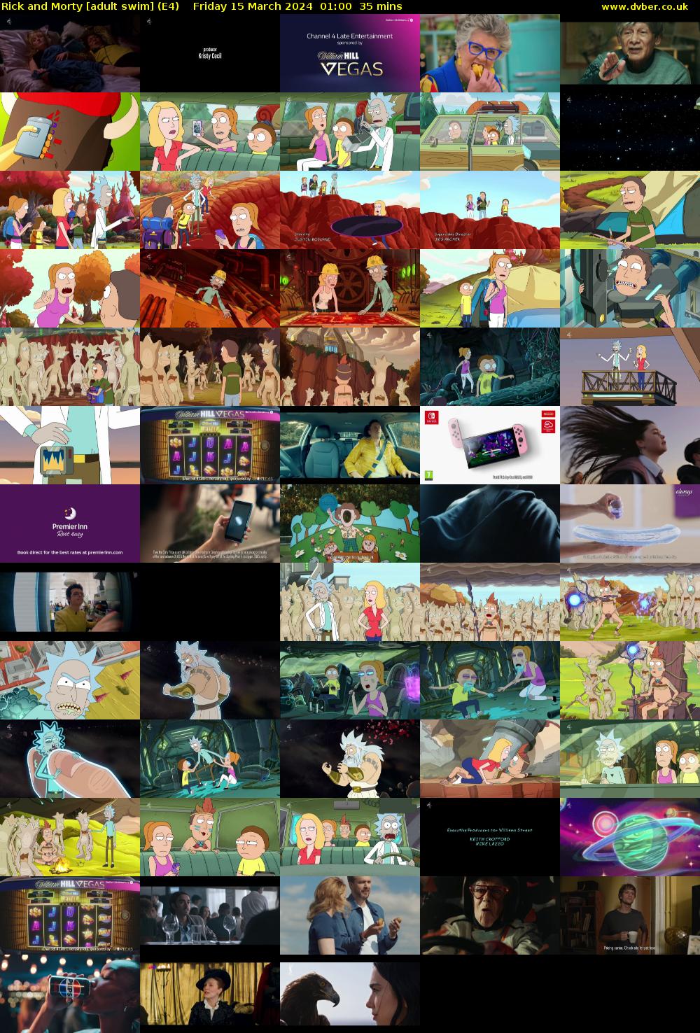 Rick and Morty [adult swim] (E4) Friday 15 March 2024 01:00 - 01:35