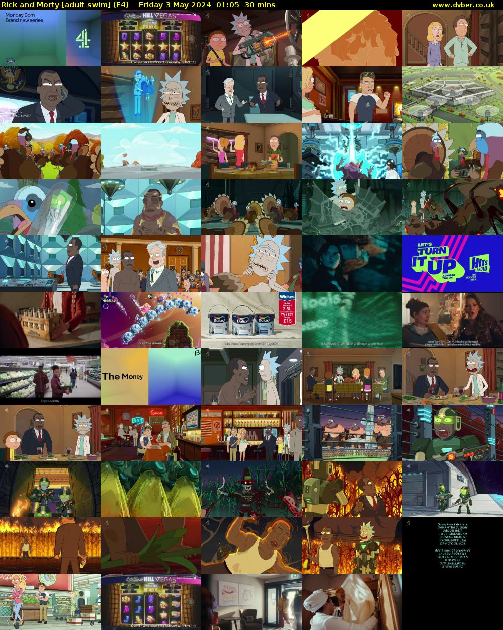 Rick and Morty [adult swim] (E4) Friday 3 May 2024 01:05 - 01:35