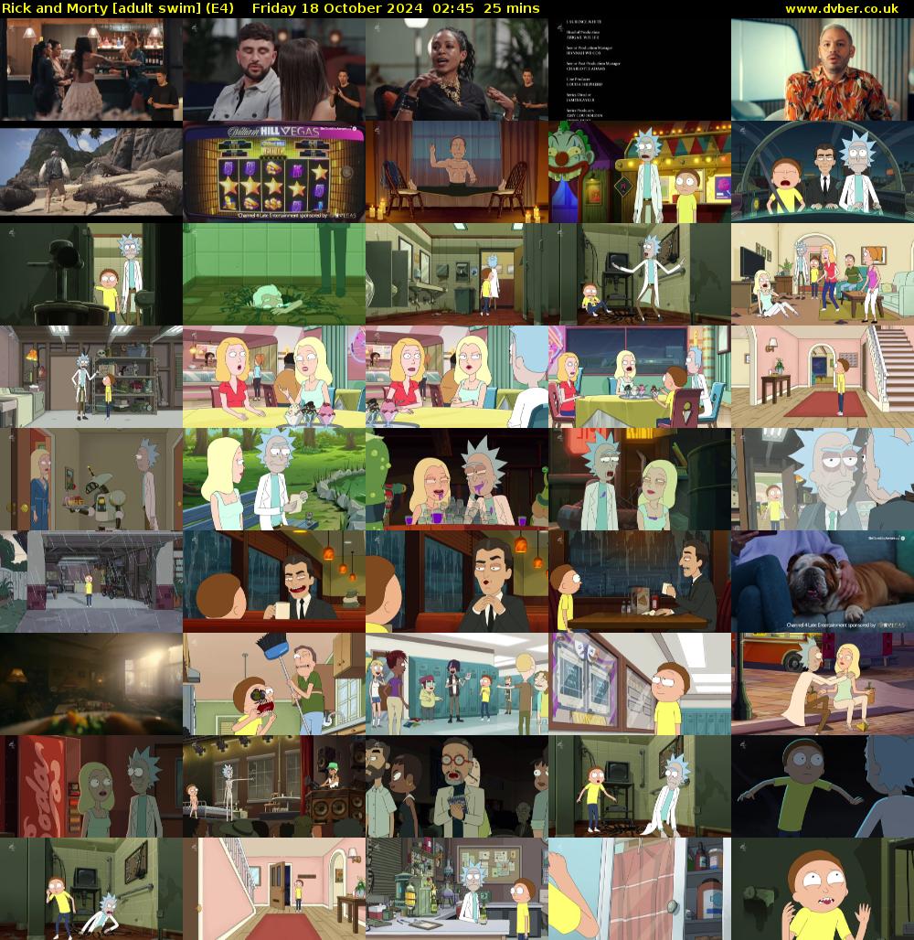 Rick and Morty [adult swim] (E4) Friday 18 October 2024 02:45 - 03:10