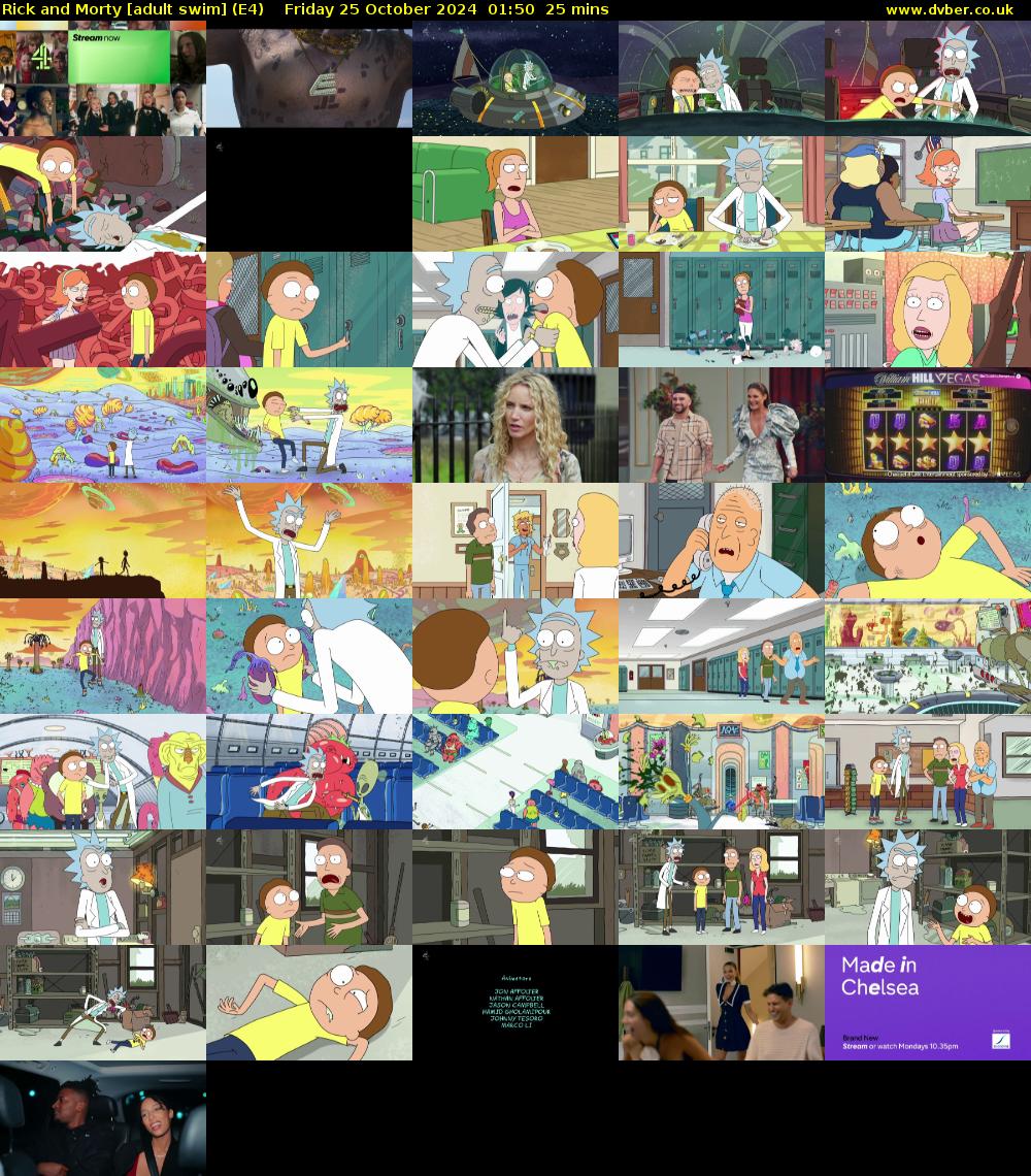 Rick and Morty [adult swim] (E4) Friday 25 October 2024 01:50 - 02:15