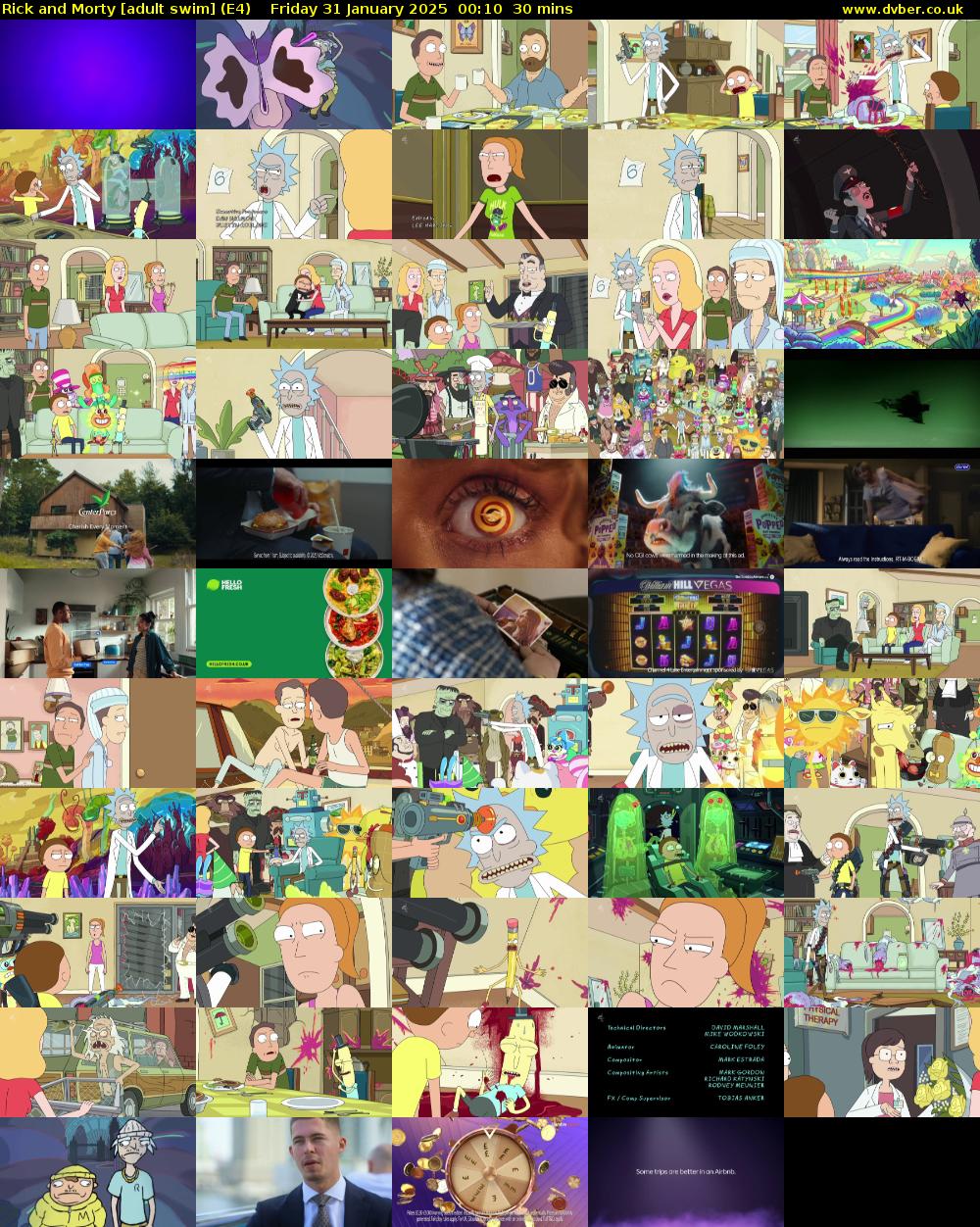 Rick and Morty [adult swim] (E4) Friday 31 January 2025 00:10 - 00:40