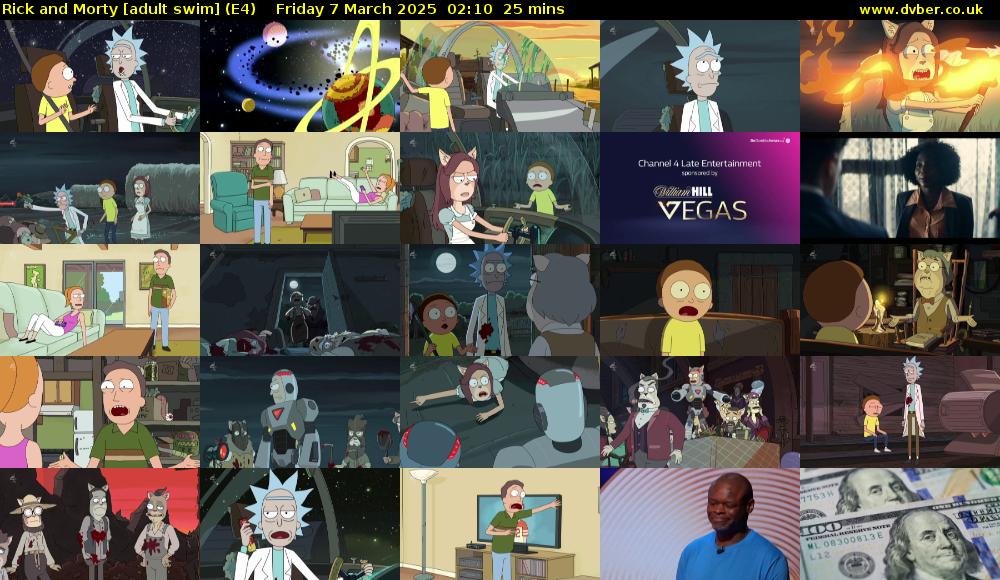Rick and Morty [adult swim] (E4) Friday 7 March 2025 02:10 - 02:35