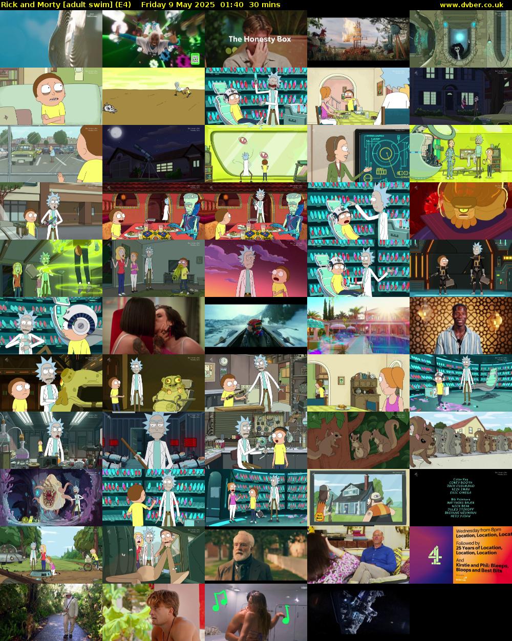 Rick and Morty [adult swim] (E4) Friday 9 May 2025 01:40 - 02:10