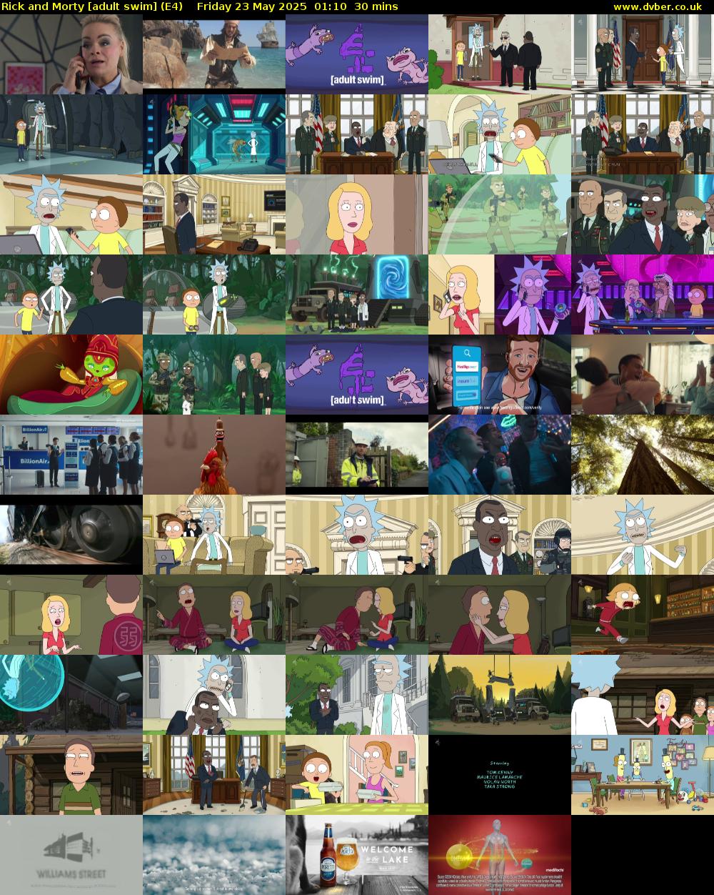 Rick and Morty [adult swim] (E4) Friday 23 May 2025 01:10 - 01:40