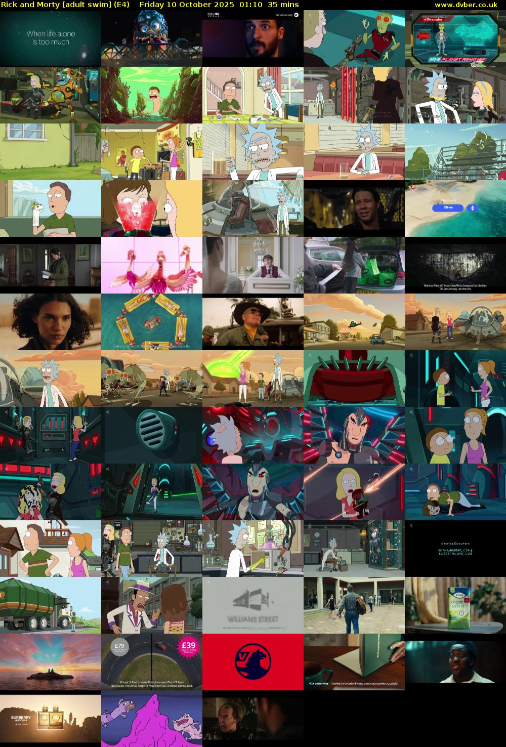 Rick and Morty [adult swim] (E4) Friday 10 October 2025 01:10 - 01:45