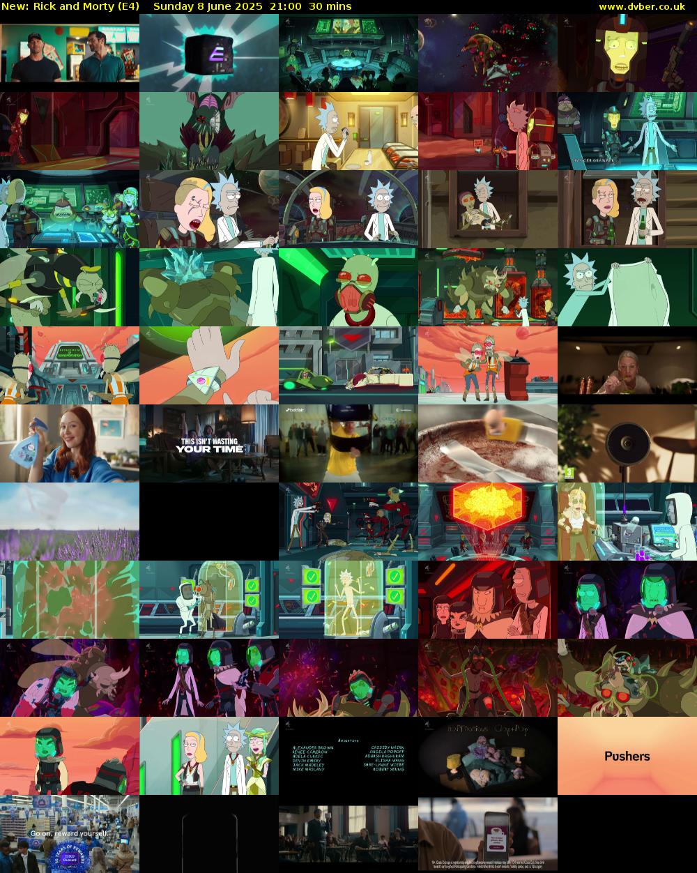 Rick and Morty (E4) Sunday 8 June 2025 21:00 - 21:30