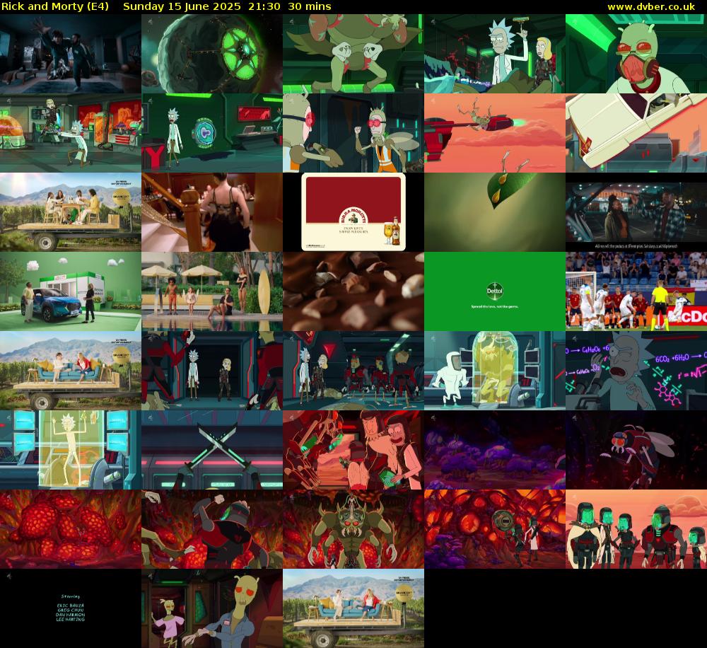 Rick and Morty (E4) Sunday 15 June 2025 21:30 - 22:00
