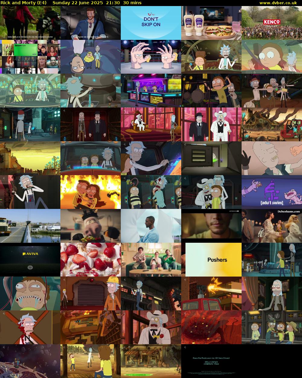 Rick and Morty (E4) Sunday 22 June 2025 21:30 - 22:00