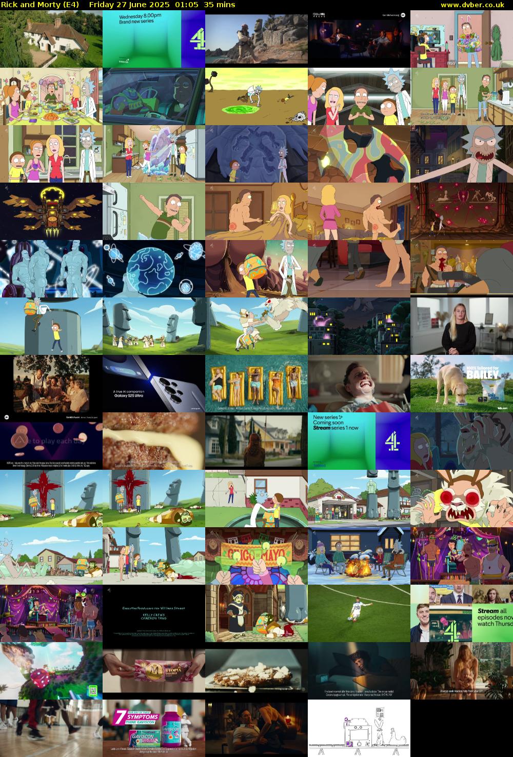 Rick and Morty (E4) Friday 27 June 2025 01:05 - 01:40