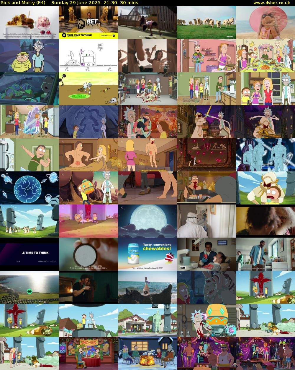 Rick and Morty (E4) Sunday 29 June 2025 21:30 - 22:00