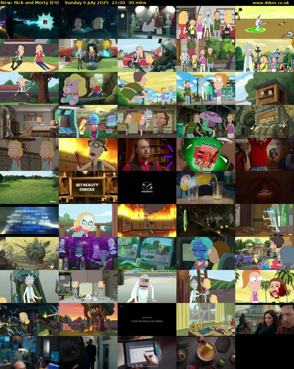 Rick and Morty (E4) Sunday 6 July 2025 21:00 - 21:30