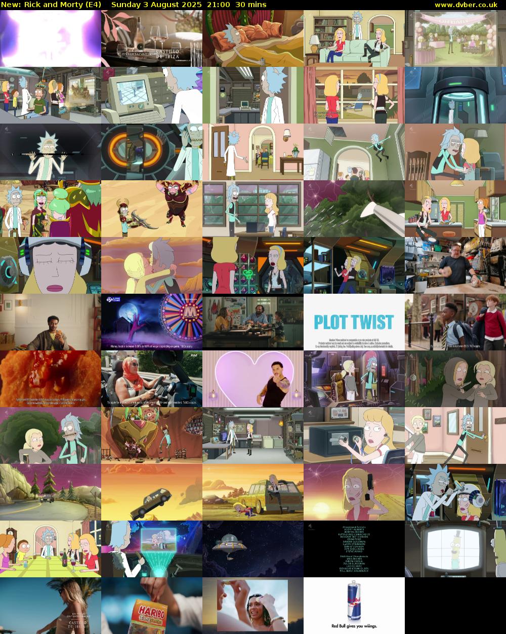 Rick and Morty (E4) Sunday 3 August 2025 21:00 - 21:30
