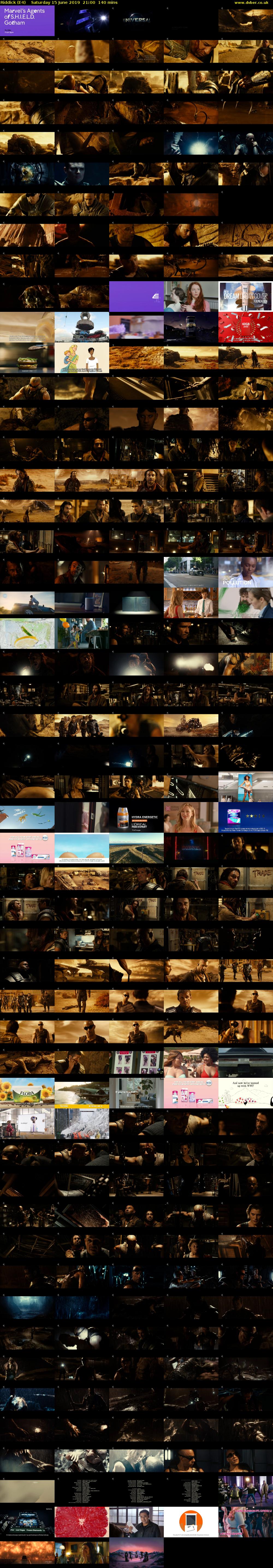 Riddick (E4) Saturday 15 June 2019 21:00 - 23:20
