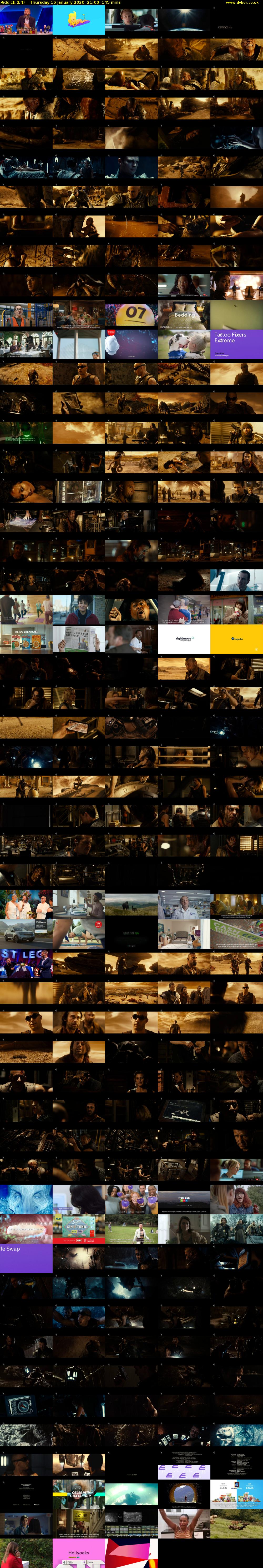 Riddick (E4) Thursday 16 January 2020 21:00 - 23:25