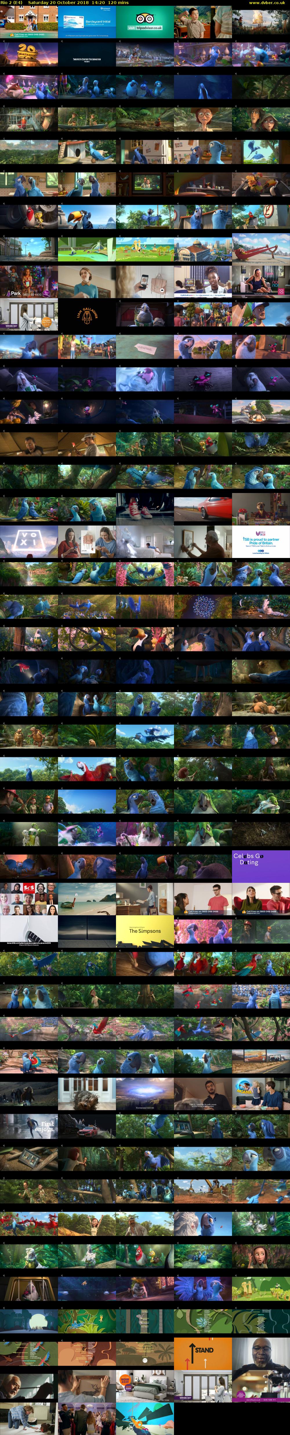 Rio 2 (E4) Saturday 20 October 2018 14:20 - 16:20