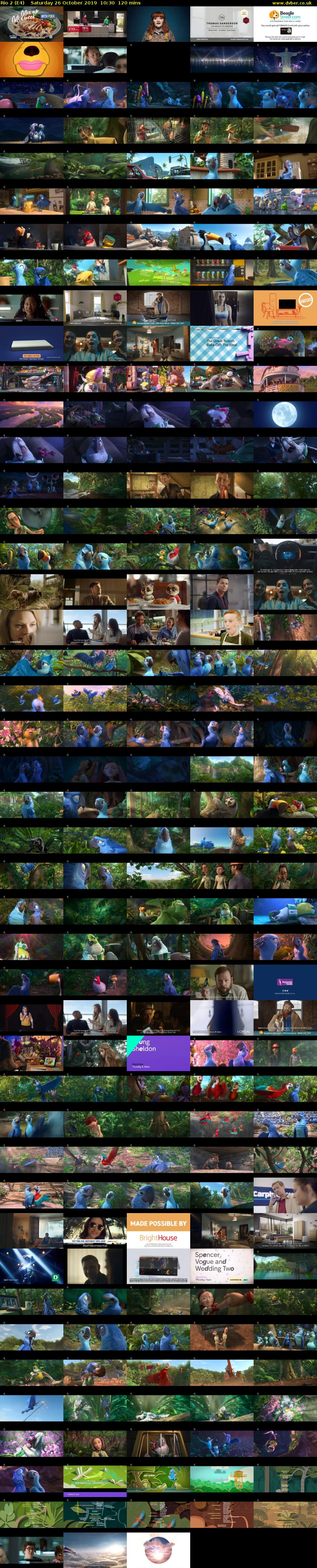 Rio 2 (E4) Saturday 26 October 2019 10:30 - 12:30