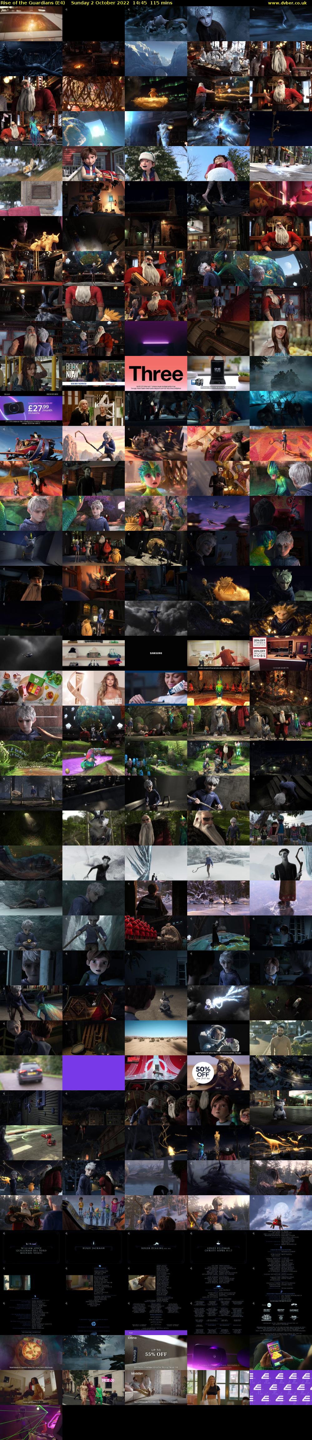 Rise of the Guardians (E4) Sunday 2 October 2022 14:45 - 16:40