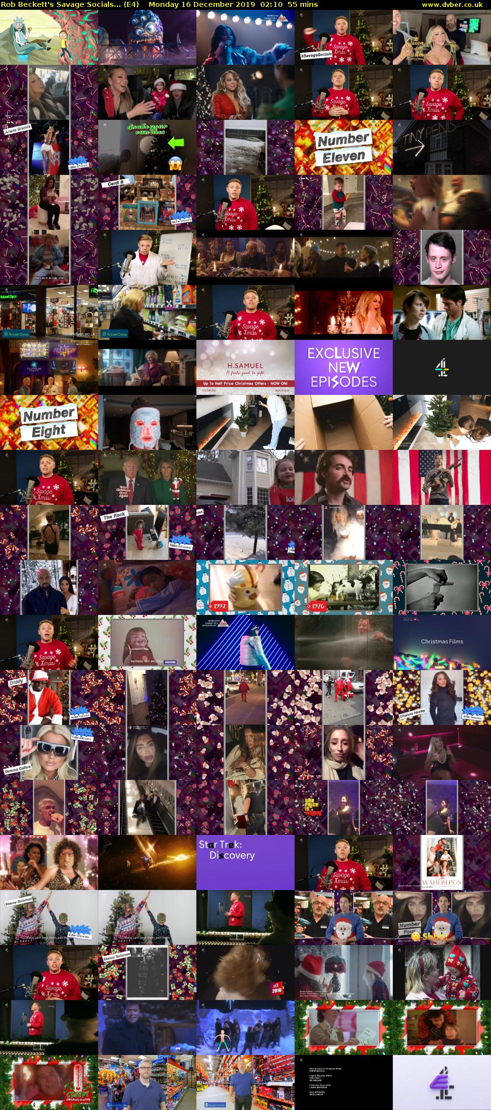 Rob Beckett's Savage Socials... (E4) Monday 16 December 2019 02:10 - 03:05