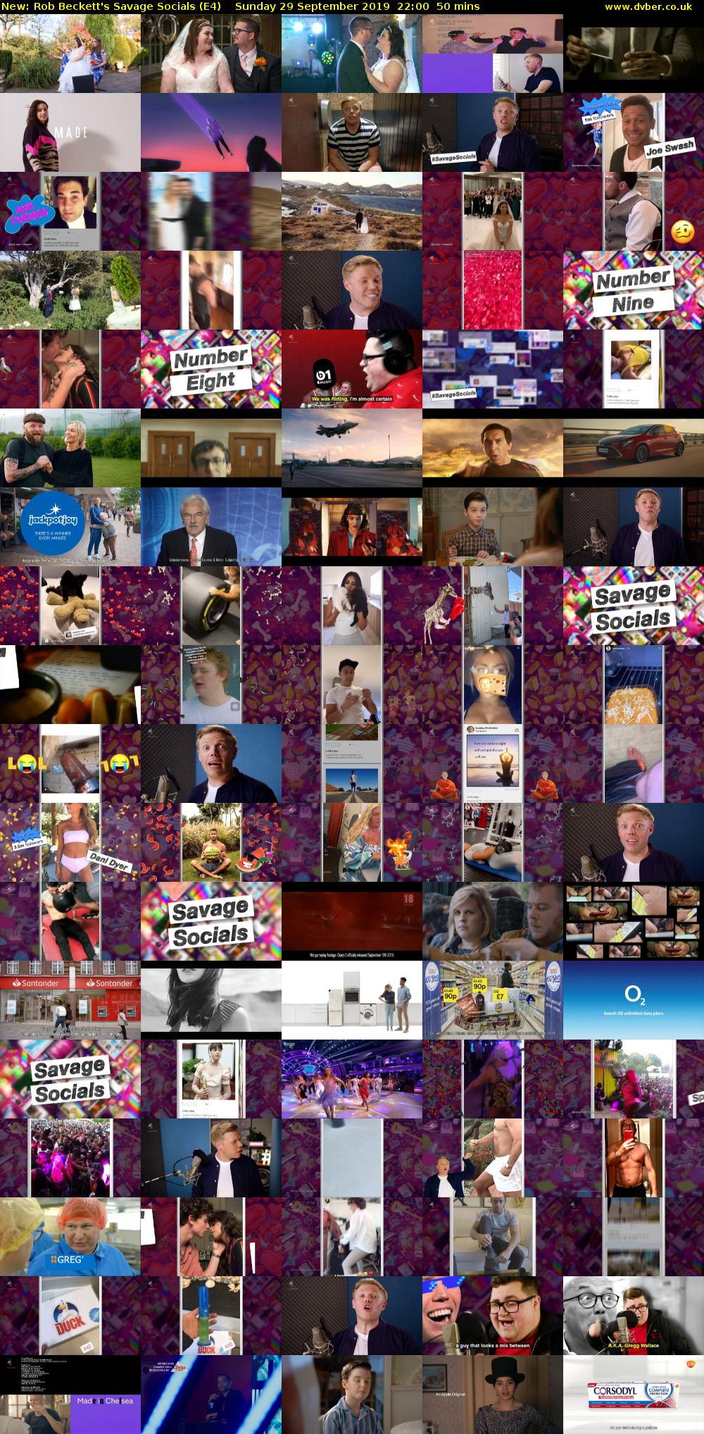 Rob Beckett's Savage Socials (E4) Sunday 29 September 2019 22:00 - 22:50