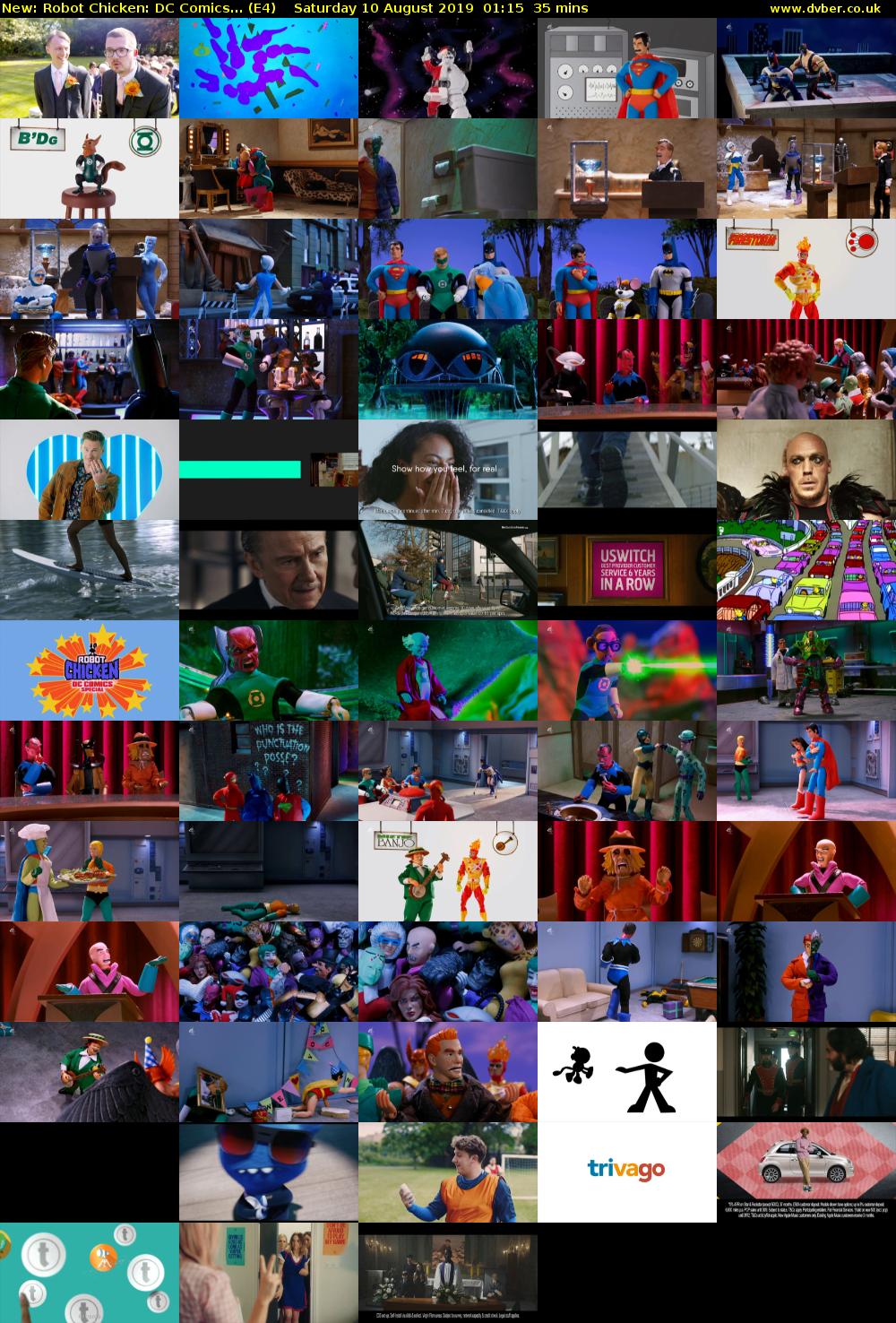 Robot Chicken: DC Comics... (E4) Saturday 10 August 2019 01:15 - 01:50