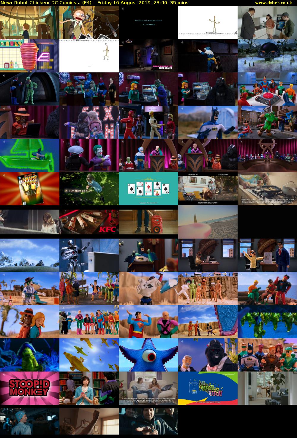 Robot Chicken: DC Comics... (E4) Friday 16 August 2019 23:40 - 00:15