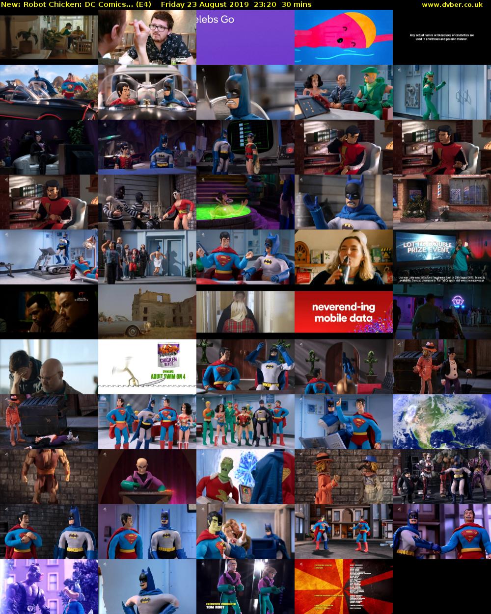 Robot Chicken: DC Comics... (E4) Friday 23 August 2019 23:20 - 23:50