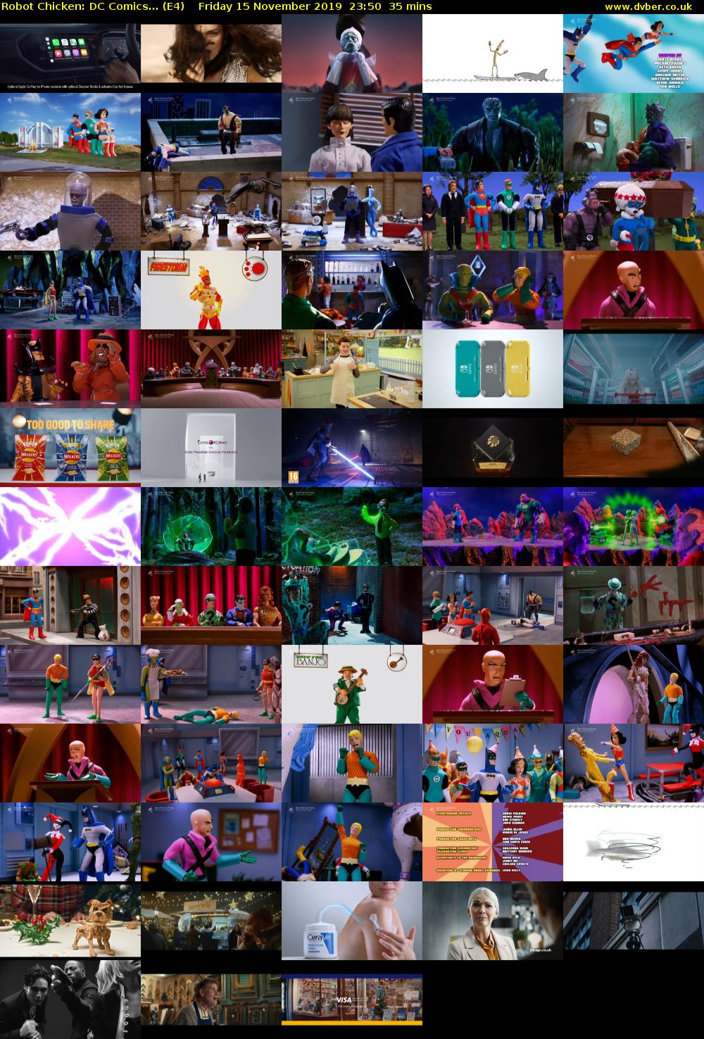 Robot Chicken: DC Comics... (E4) Friday 15 November 2019 23:50 - 00:25