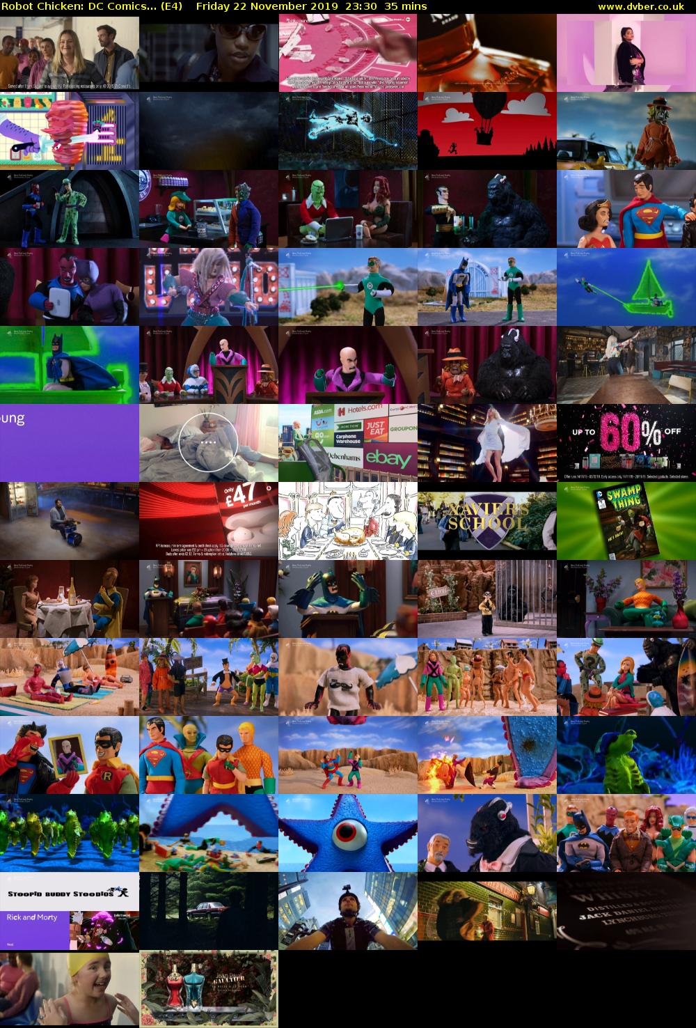 Robot Chicken: DC Comics... (E4) Friday 22 November 2019 23:30 - 00:05
