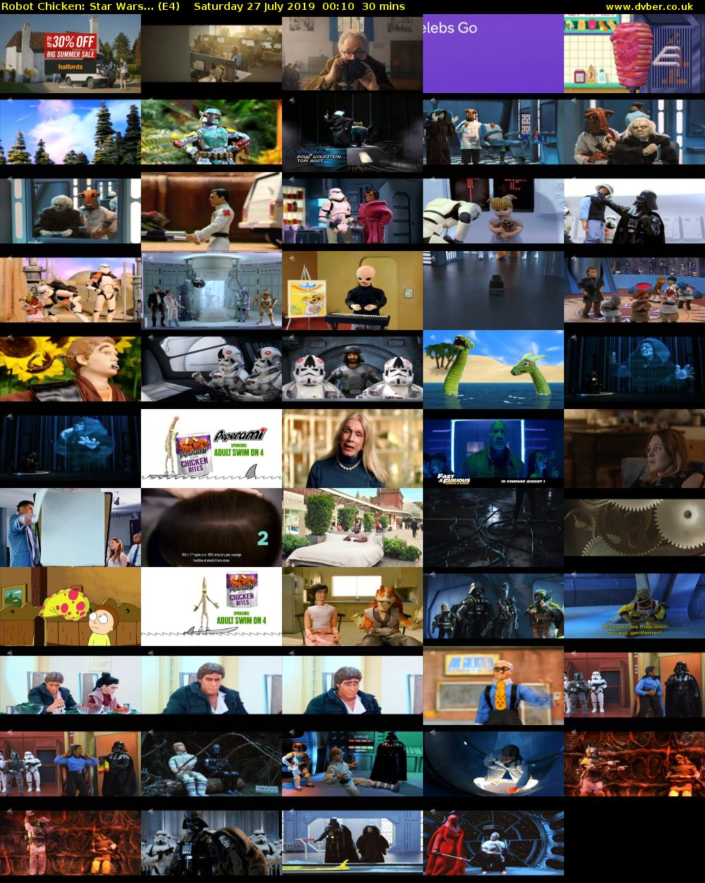 Robot Chicken: Star Wars... (E4) Saturday 27 July 2019 00:10 - 00:40