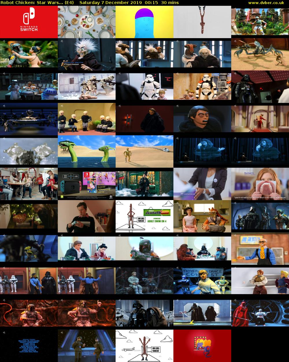 Robot Chicken: Star Wars... (E4) Saturday 7 December 2019 00:15 - 00:45