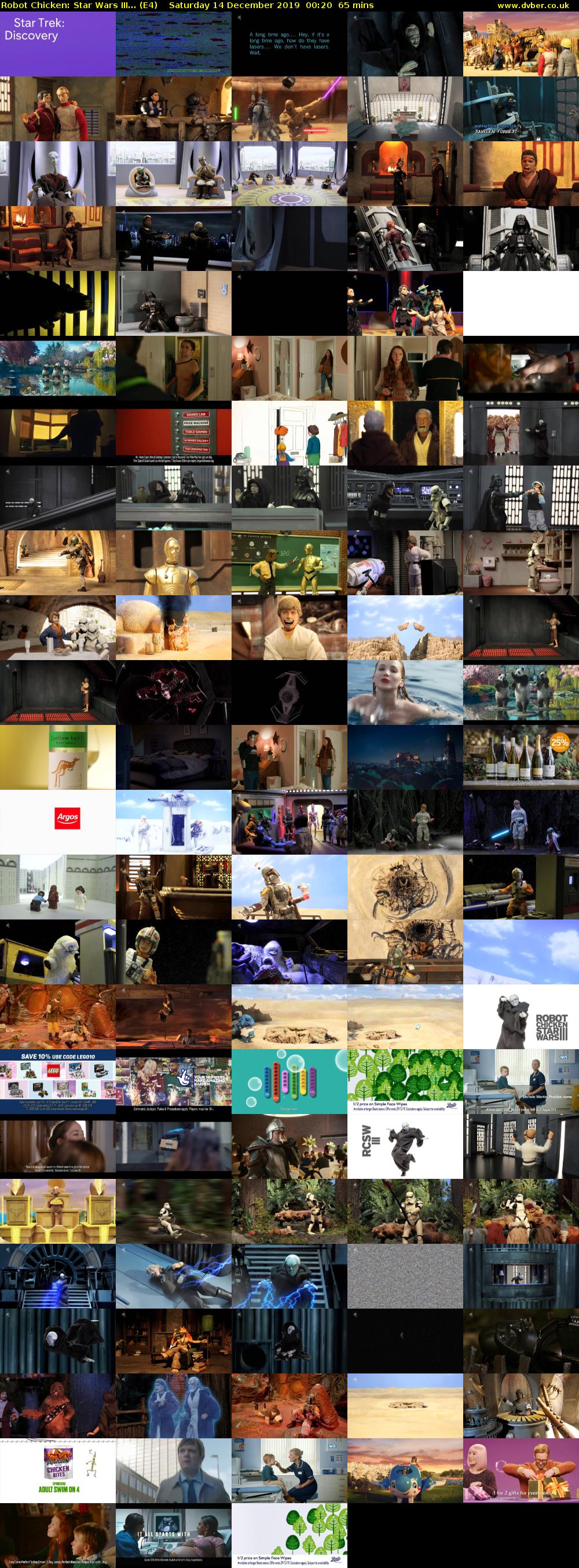 Robot Chicken: Star Wars III... (E4) Saturday 14 December 2019 00:20 - 01:25